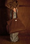 SAC WEEK-END  EN VELOURS CAMEL