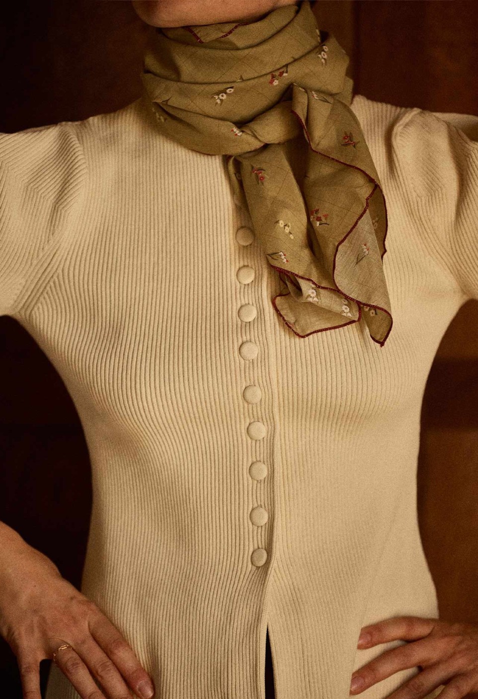 FOULARD  HERBIER OLIVE_MARKETPLACE