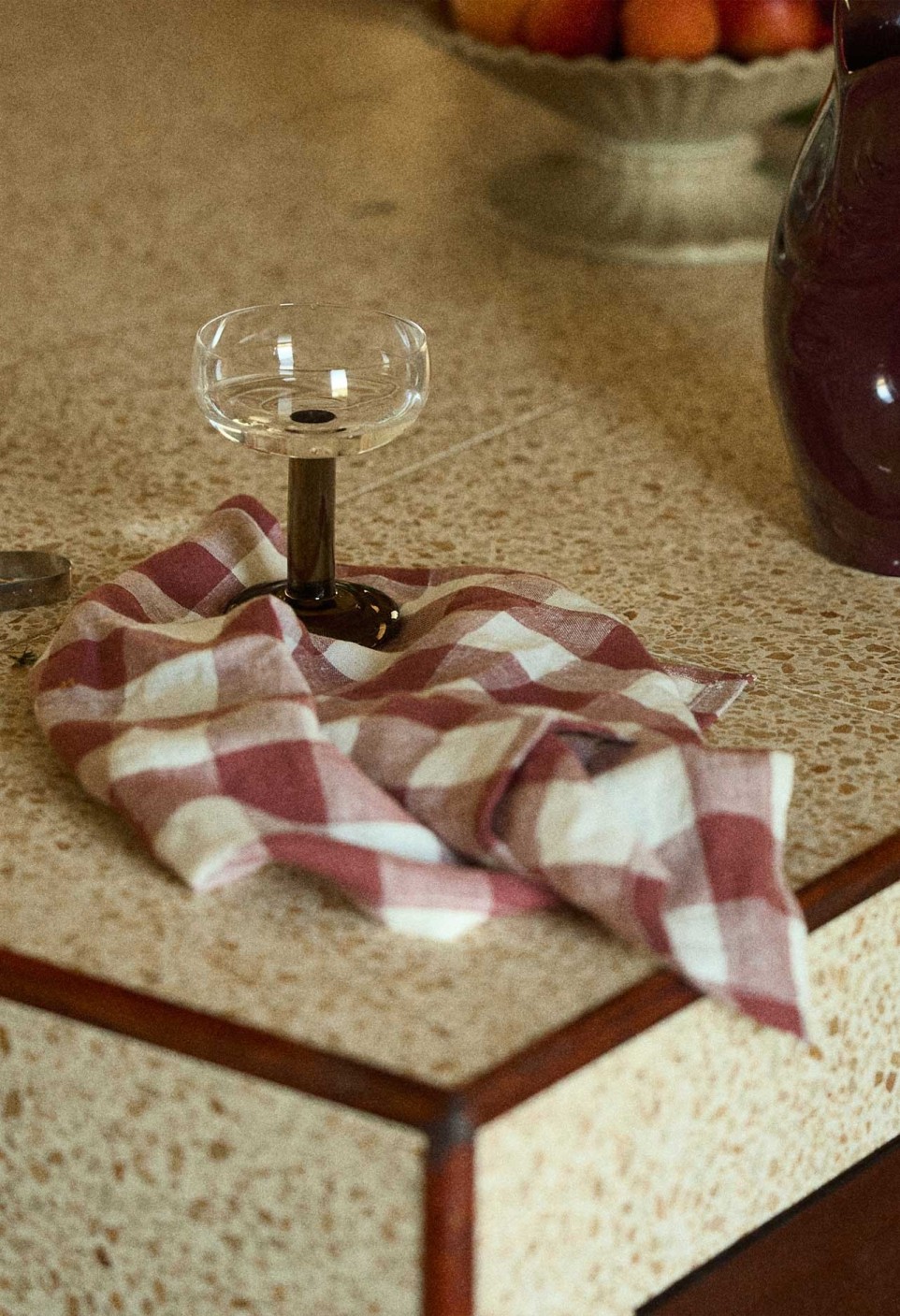 SERVIETTE DE TABLE  VICHY CARMIN_MARKETPLACE