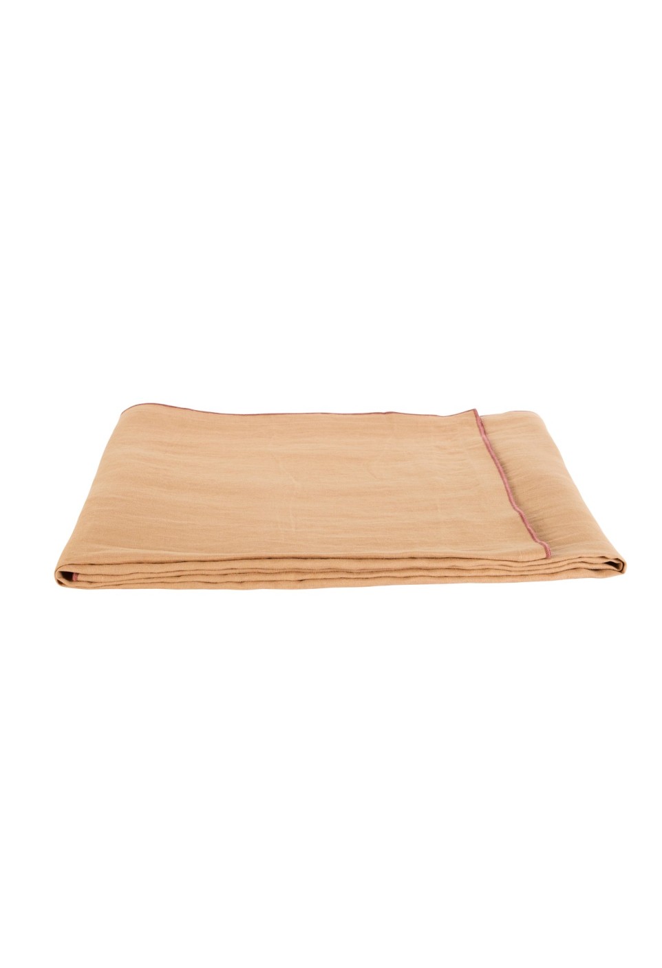 LINEN TABLECLOTH  TABAC LISERÉ GRENAT