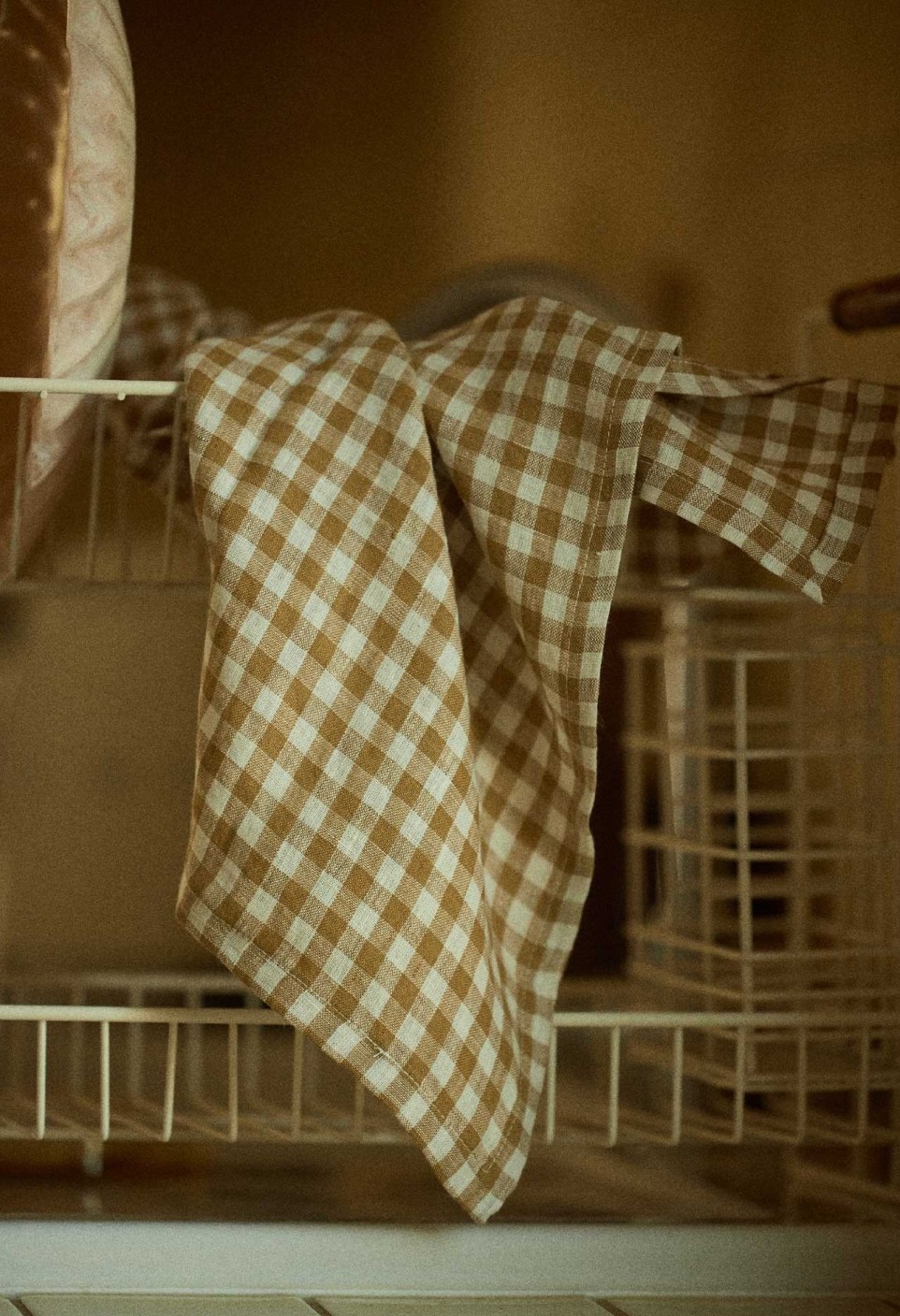 DISHCLOTH  VICHY CURRY LINEN