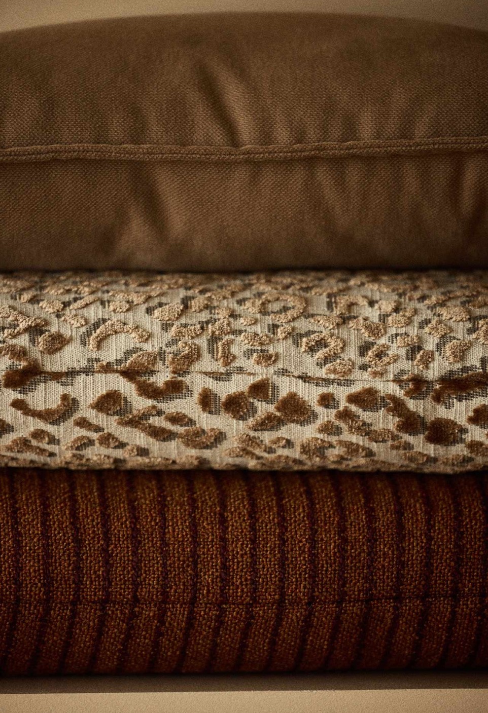 HOUSSE DE COUSSIN OUTDOOR 30X50 CM  RAYURES TERRACOTTA
