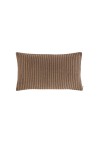 HOUSSE DE COUSSIN 30X50 CM  RAYURES CHOCOLAT