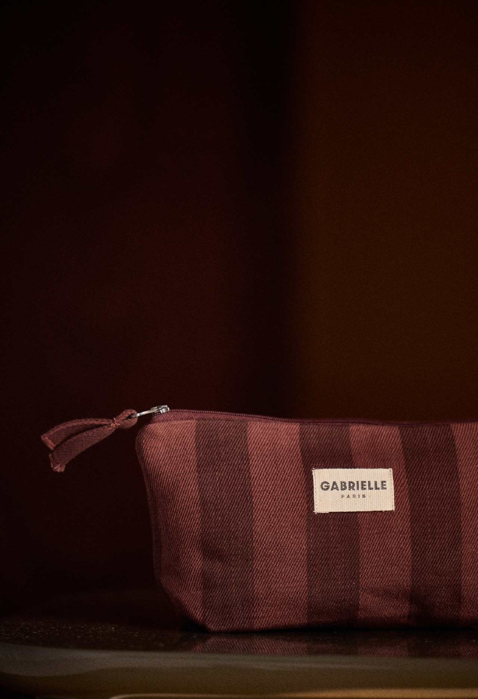 TROUSSE DE BEAUTÉ  EN COTON RAYURES SAINT-HONORÉ