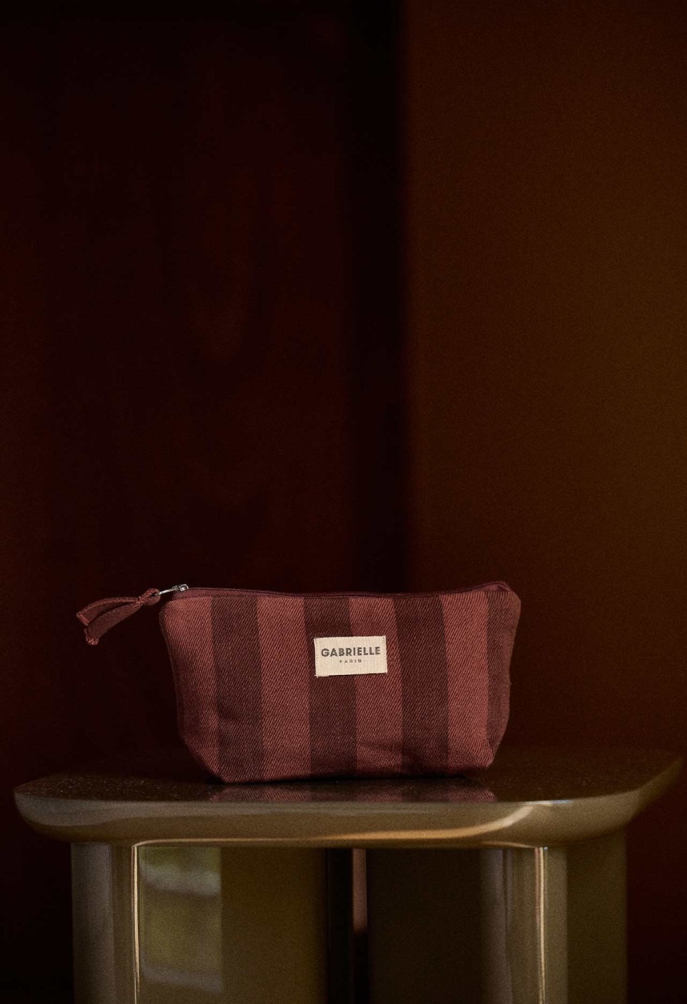 TROUSSE DE BEAUTÉ  EN COTON RAYURES SAINT-HONORÉ