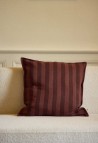 HOUSSE DE COUSSIN 50X50 CM  RAYURES SAINT-HONORÉ AVEC GARNISSAGE