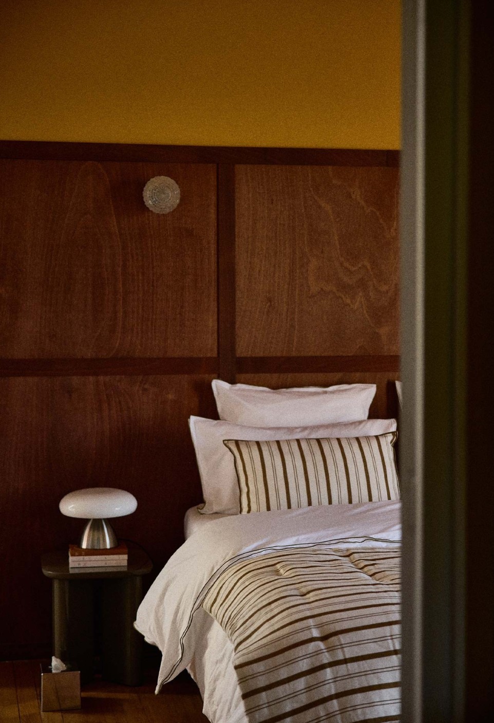 WASHED LINEN EIDERDOWN  RAYURES TUILERIES
