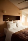 HOUSSE DE COUETTE  EN COTON BAMBOU LISERÉ CAMEL