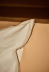 PILLOWCASE  COTTON BAMBOO CAMEL PIPING