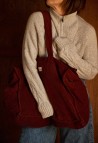 SAC WEEK-END  VELOURS JASPE