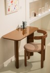BUREAU GASPARD  BOIS LAQUÉ CARAMEL