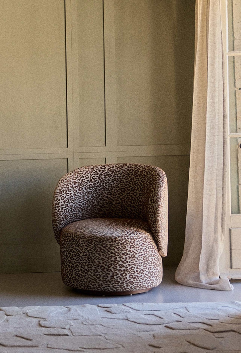 FAUTEUIL AUGUSTE  JACQUARD LÉOPARD