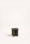 TABLE D'APPOINT GARANCE BOIS LAQUÉ KAKI  SECONDE MAIN