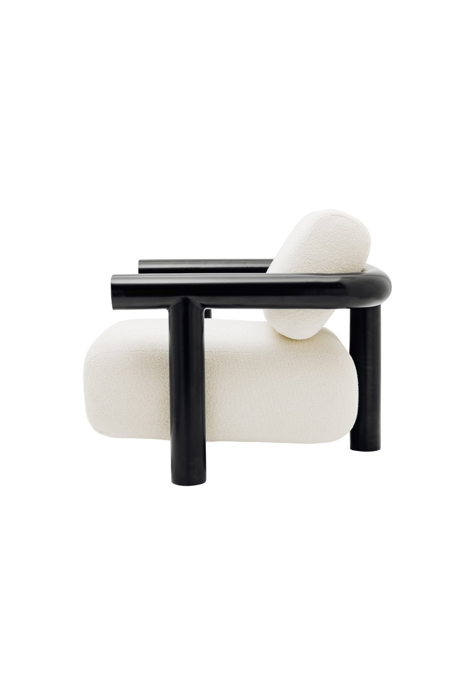 FAUTEUIL CLAUDE 100 INOX NOIR THERMOLAQUÉ  SECONDE MAIN