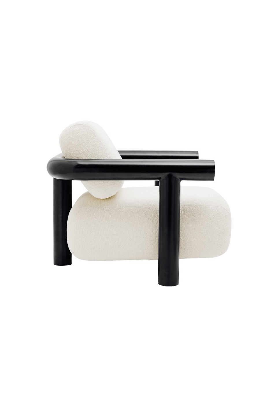 FAUTEUIL CLAUDE 100 INOX NOIR THERMOLAQUÉ  SECONDE MAIN
