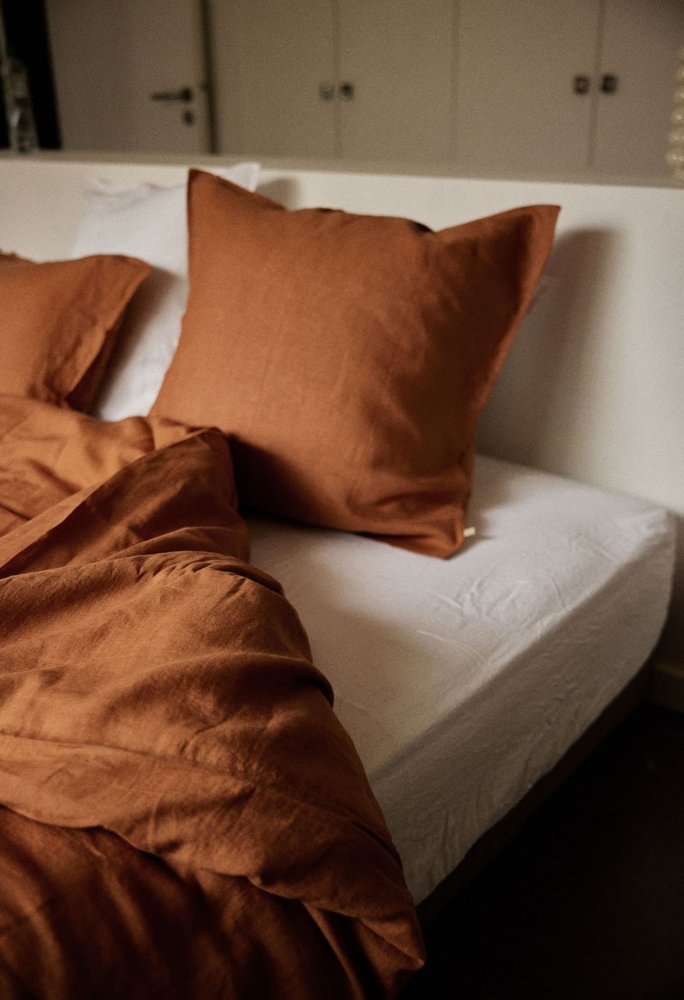 HOUSSE DE COUETTE  EN LIN LAVÉ CARAMEL