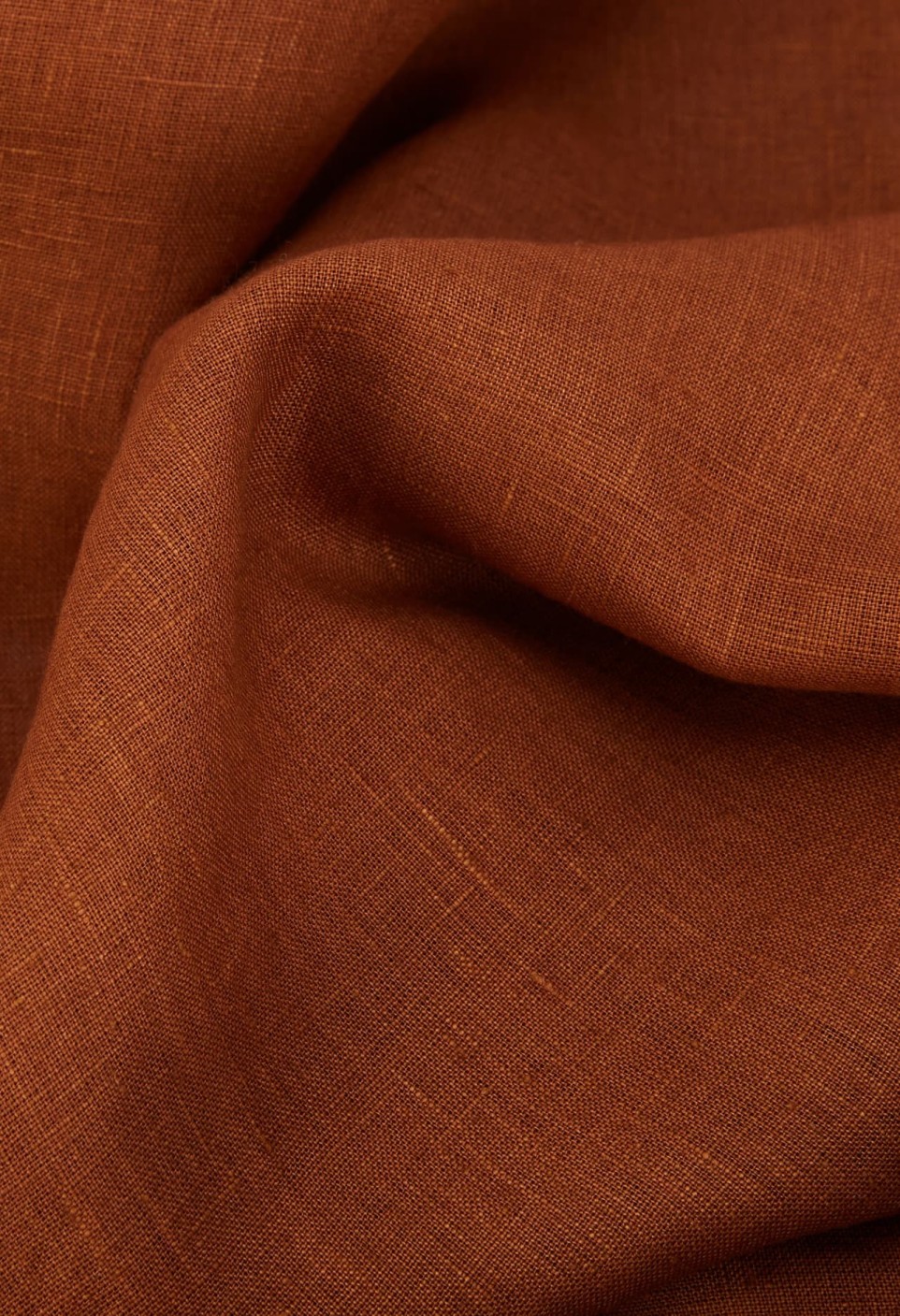 WASHED LINEN CURTAIN  MOKA LISERÉ SNOW