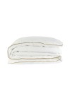 HOUSSE DE COUETTE  EN COTON BAMBOU LISERÉ CAMEL