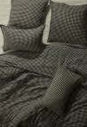 HOUSSE DE COUETTE  EN LIN VICHY BLACK