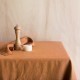 WASHED LINEN TABLECLOTH CARAMEL
