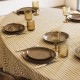 LINEN TABLECLOTH VICHY CURRY