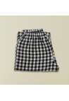 PYJAMA TROUSERS - VICHY BLACK - LINEN