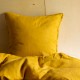 WASHED LINEN DUVET COVER CURRY