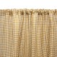 WASHED LINEN CURTAIN VICHY CURRY