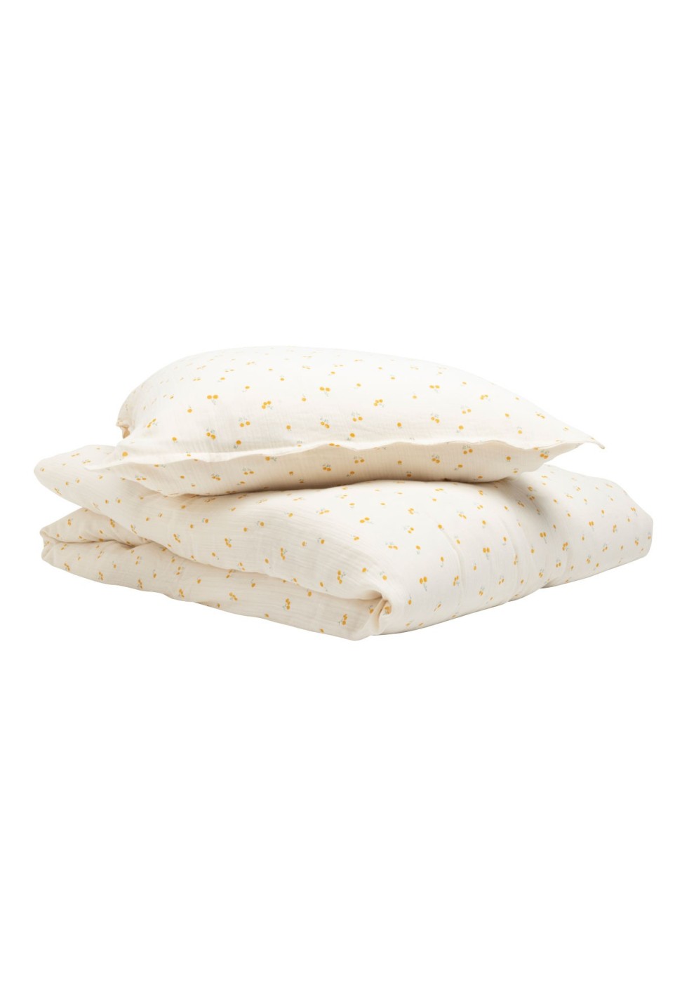PARURE DE LIT 1 PERSONNE  BLOSSOM SAFRAN_MARKETPLACE