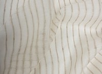 Linen veil natural stripes