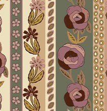 TAIE D'OREILLER  FLORES OLIVE