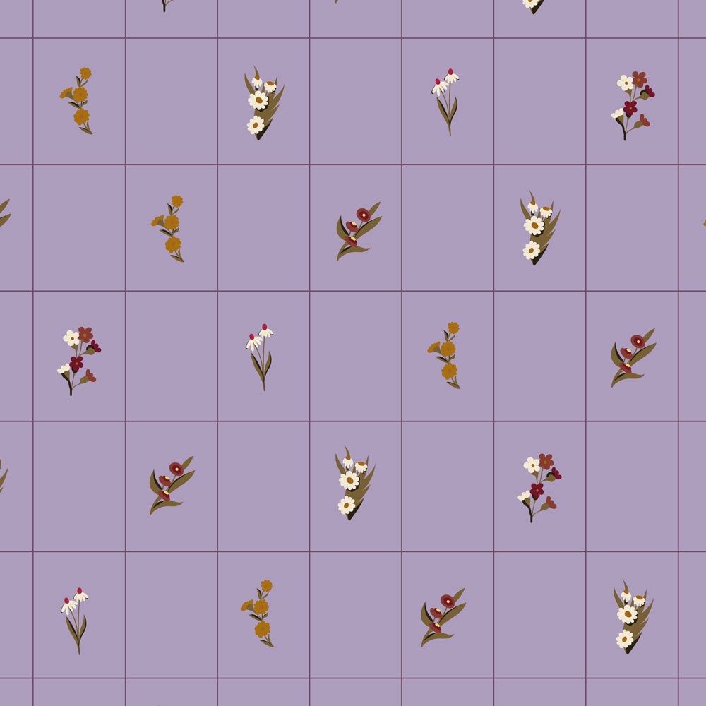 FOULARD  HERBIER LILAS
